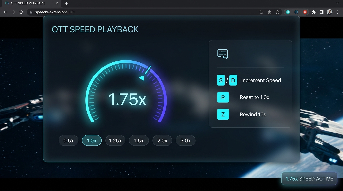 OTT Speed Playback Interface