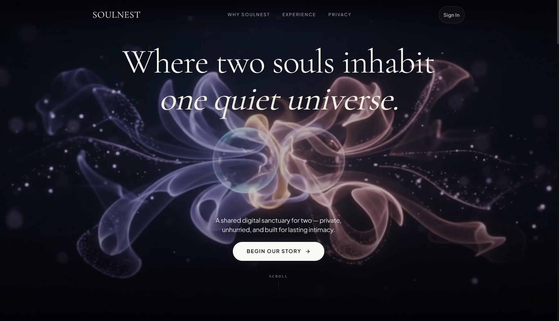 SoulNest Sanctuary Interface